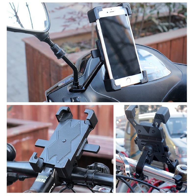 機車手機架防震 車用手機支架 摩托車手機架機車 自行車  電動車 後照鏡手機架機車 鷹爪手機支架  小紅書同款 生日禮物-細節圖2