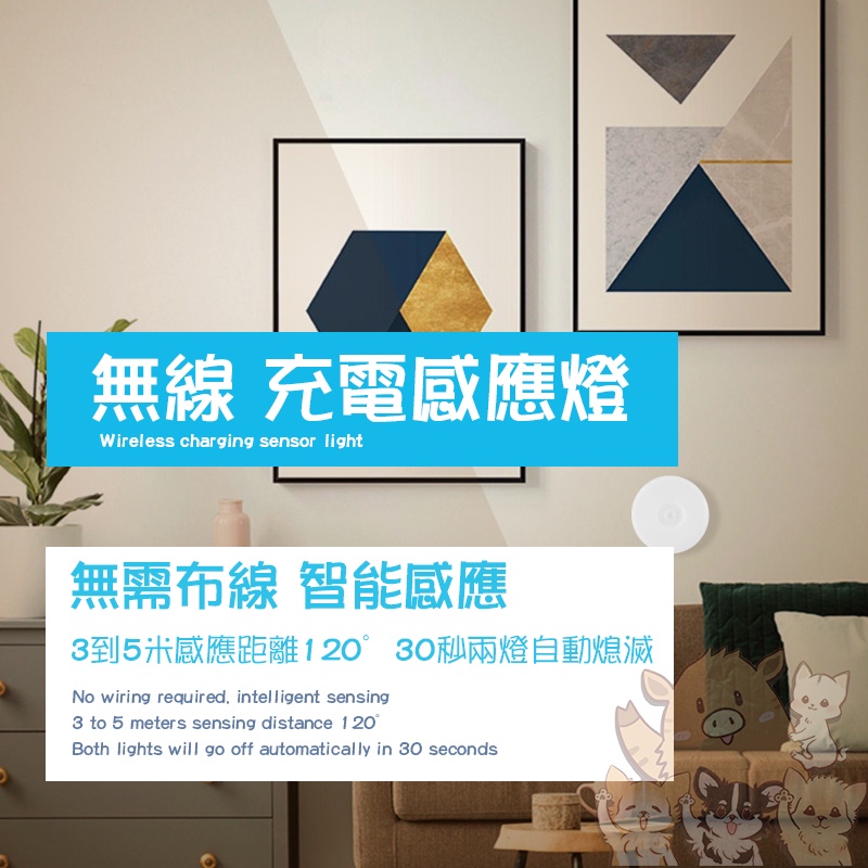 🔥升級版10顆LED🔥感應燈 強磁吸附感應燈 人體感應燈 感應小夜燈 USB充電 玄關燈 櫥櫃 小紅書同款 生日禮物-細節圖3