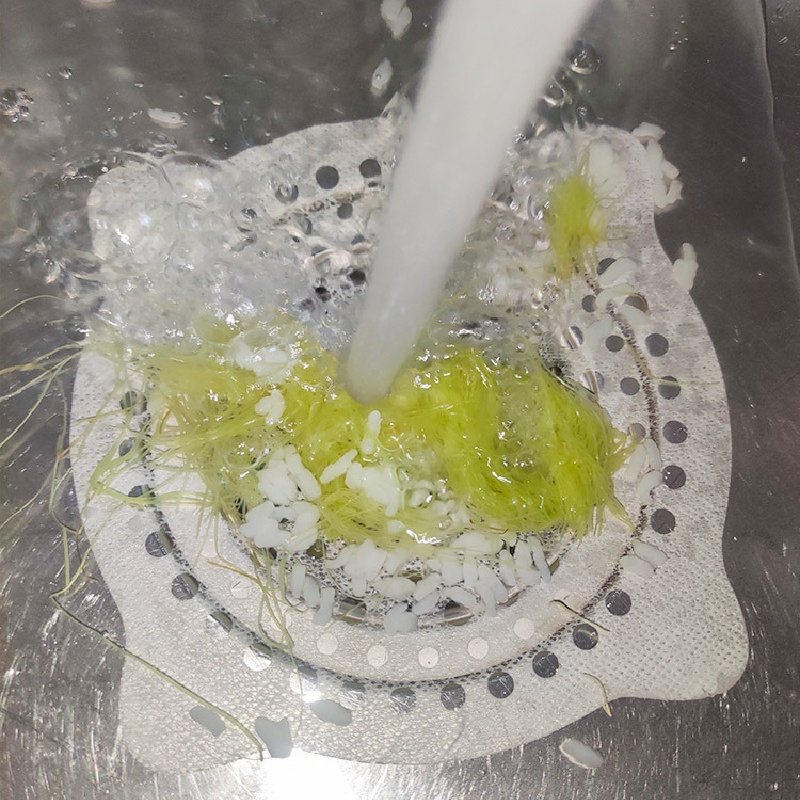 一次性毛髮過濾網 排水孔貼 排水孔濾網 下水道防堵 濾網 頭髮濾網 拋棄式地漏貼 地漏貼 一次性  小紅書同款 生日禮物-細節圖7