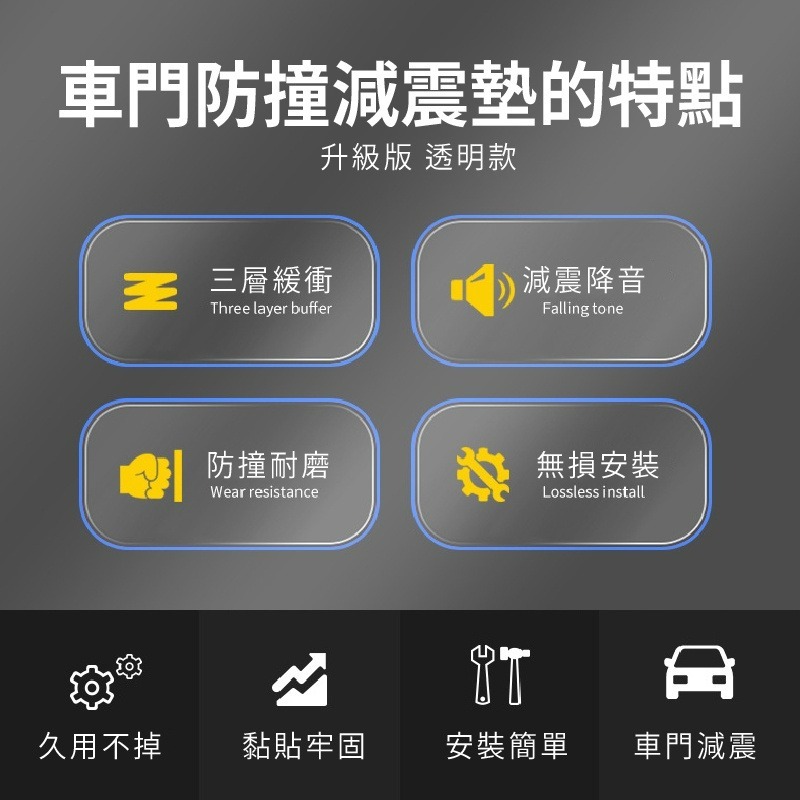 車門減震 車門防撞減震墊 車門減震塞減震墊 防撞減震墊片 汽車 止震墊 墊片貼 減震 靜音計劃 緩 小紅書同款 生日禮物-細節圖6