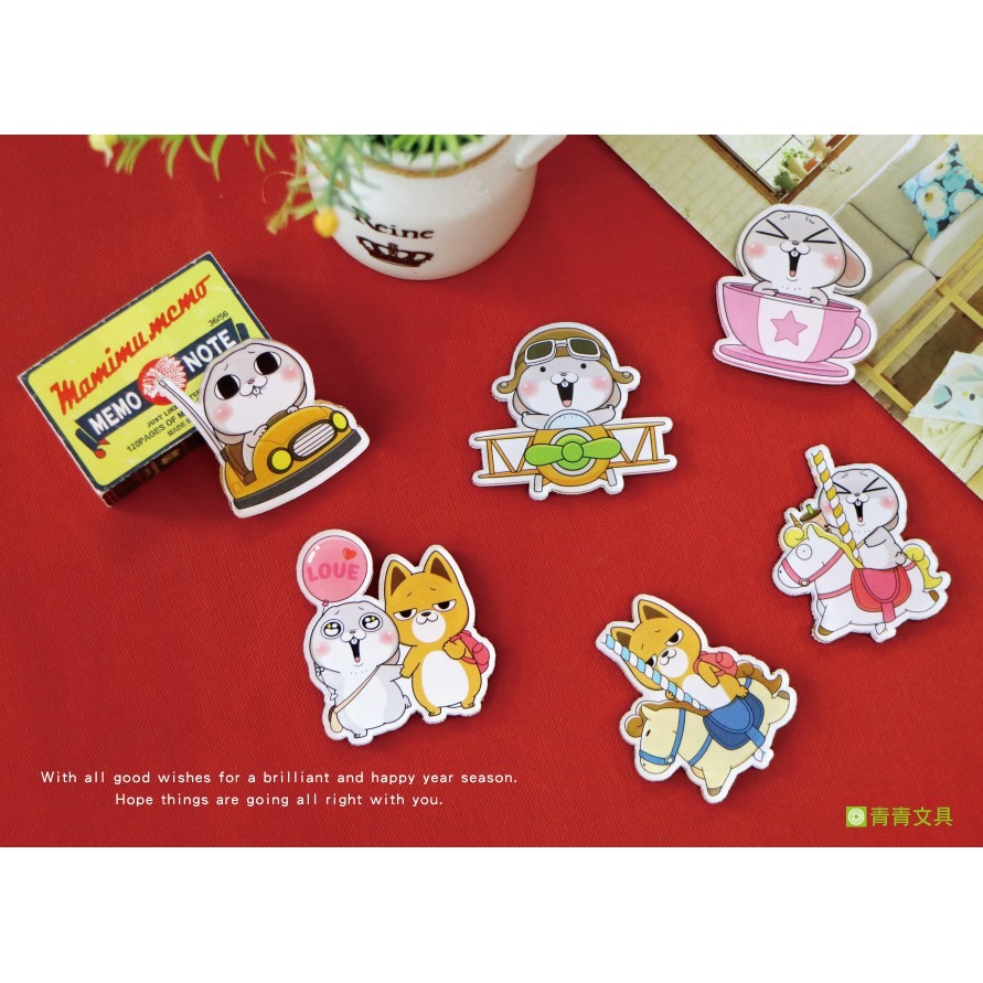 創意磁鐵 好想兔 強力磁鐵 強磁 磁扣 可愛磁鐵 辦公 辦公室小物 冰箱磁吸 教學 白板 貨架 冰 小紅書同款 生日禮物-細節圖3