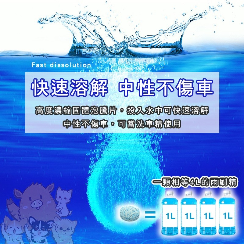 濃縮雨刷精錠 雨刷精 雨刷液 超濃縮雨刷錠 雨刷清潔錠 超濃縮 強力去汙 有效除菌 玻璃清潔錠雨刷 小紅書同款 生日禮物-細節圖5