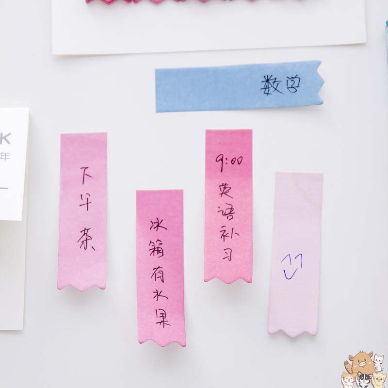【韓系文具 】 漸變色多色索引便利貼 便利貼 現貨 N次貼 便簽 文具 可愛文具 開學文具 漸層色 小紅書同款 生日禮物-細節圖6
