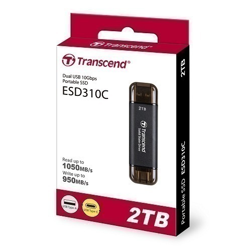 《SUNLINK》Transcend 創見 ESD310C USB3.2/Type C 2TB 雙介面固態行動碟-細節圖2