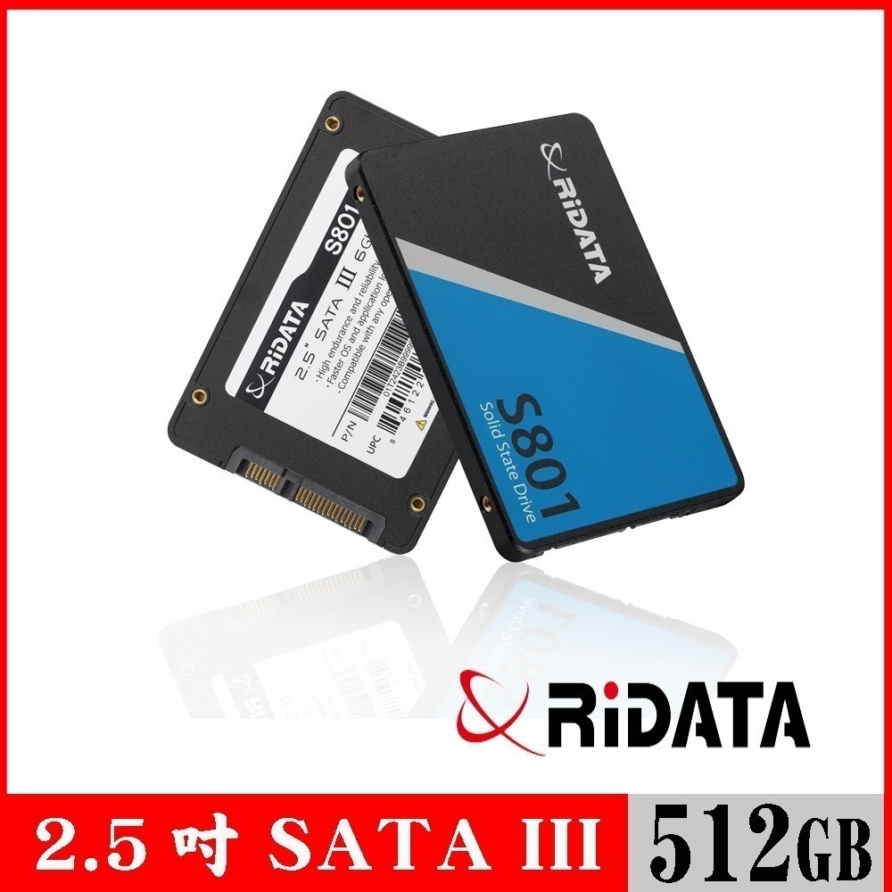 《SUNLINK》RiDATA 錸德 512GB SATA-III 2.5吋 SSD固態硬碟-細節圖2