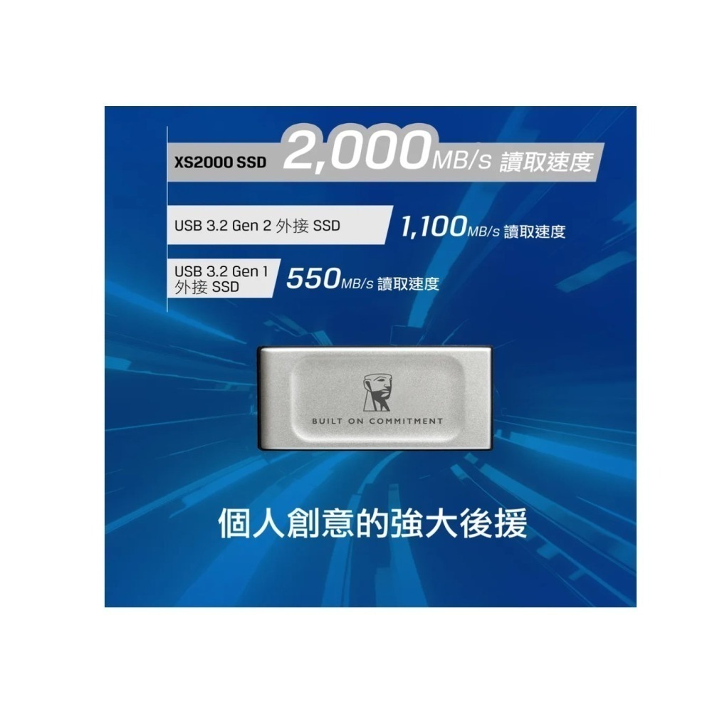 《SUNLINK》Kingston  XS2000  SXS2000/4000G 4T 4TB 外接式硬碟 SSD-細節圖2