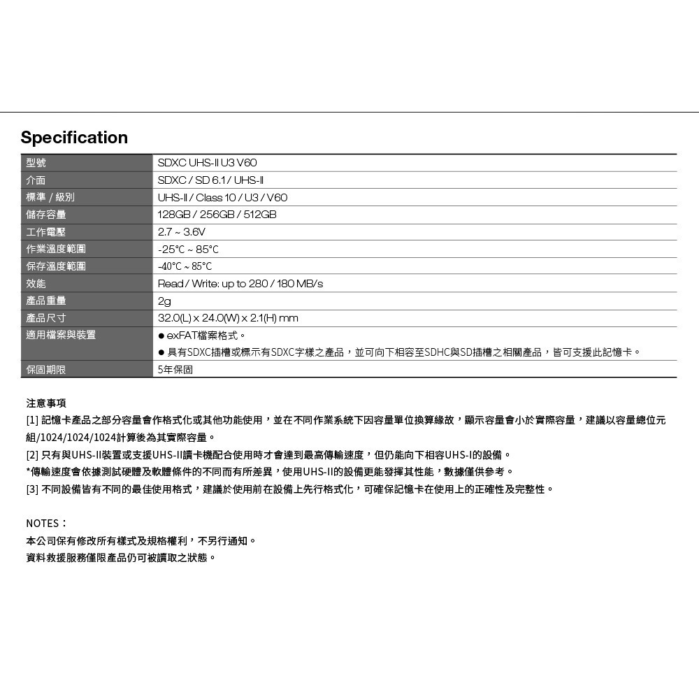 《SUNLINK》十銓TEAM T-CREATE EXPERT SDXC UHS-II U3 V60 128GB 記憶卡-細節圖9
