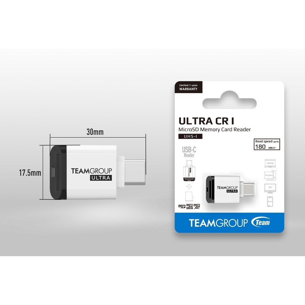 《SUNLINK》十銓 TEAM ULTRA CR I MicroSD 記憶卡讀卡機 USB Type-C 介面-細節圖9