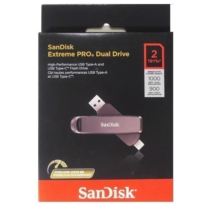 《SUNLINK》SanDisk  Extreme PRO 雙用固態行動碟SDDDE1-2T 2TB OTG隨身碟SSD-細節圖2