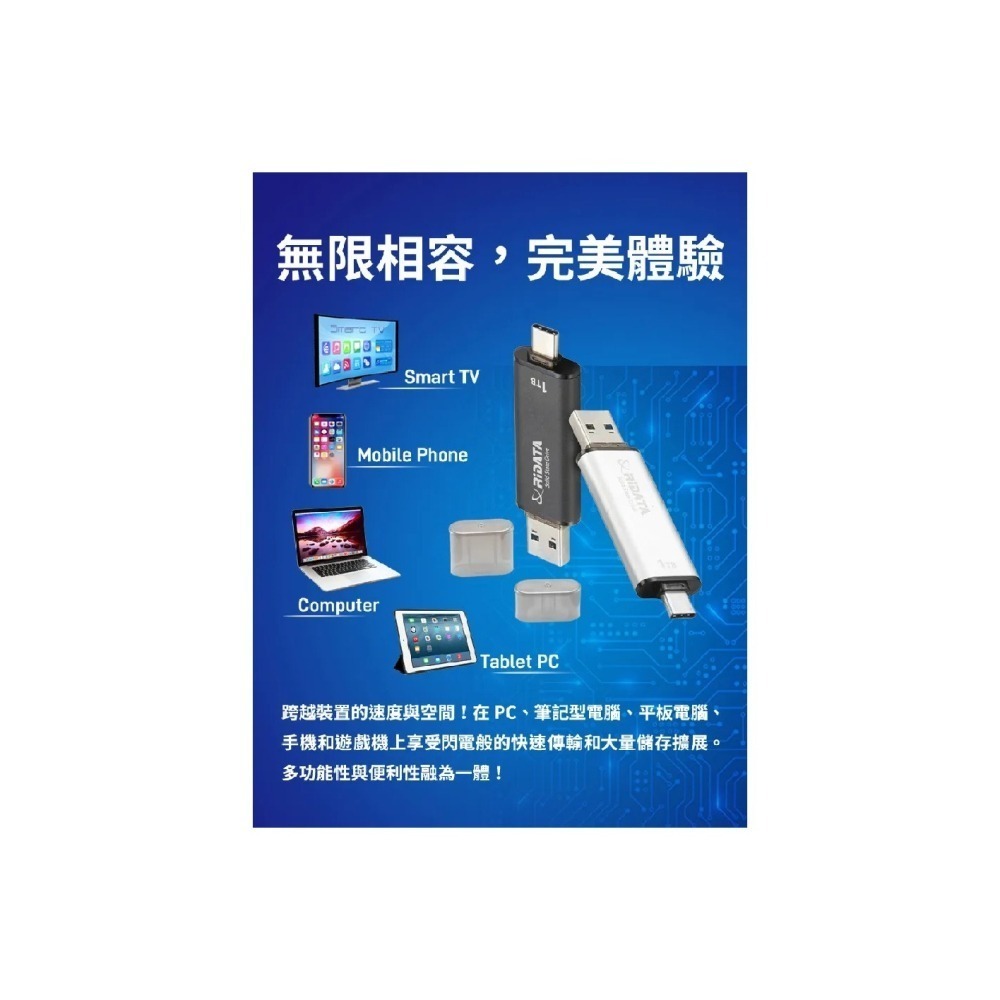 《SUNLINK》RIDATA 錸德UV903 USB3.2/Type C 1TB 雙介面固態行動碟 公司貨-細節圖5
