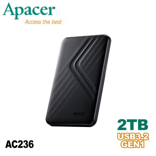 《Sunlink》Apacer 宇瞻 AC236 2T 2TB USB3.1 Gen1 2.5吋行動硬碟 - 崴瀚實業有限公司 - iOPEN ...