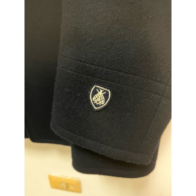 ◑斷捨離◐ 法國Orcival 深藍色羊毛 毛呢大衣 男- S-M購自香港IT-細節圖5