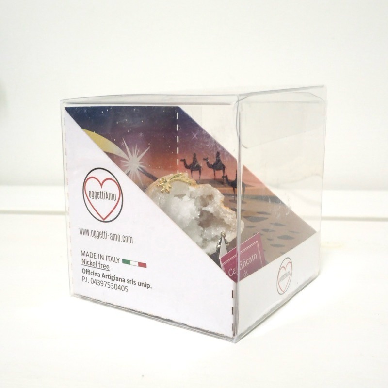 ◑胡椒選物◐ 義大利帶回 耶穌誕生擺飾 Nativity 天然水晶｜基督教禮品｜聖誕節裝飾｜收藏絕版-細節圖4