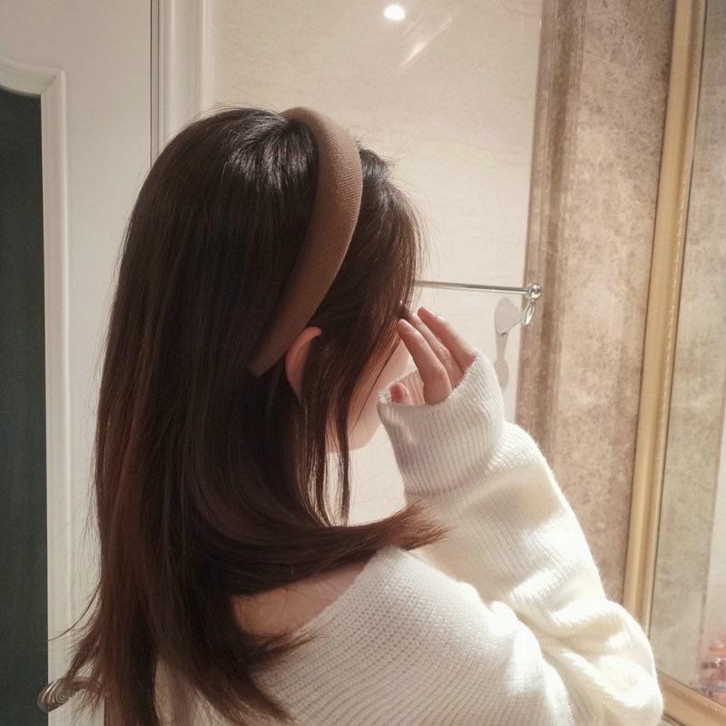 免運✨韓國大地色寬版海綿髮窟髮箍 高顱頂髮箍 高顱髮箍 蝴蝶結髮箍 愛心髮箍-細節圖3