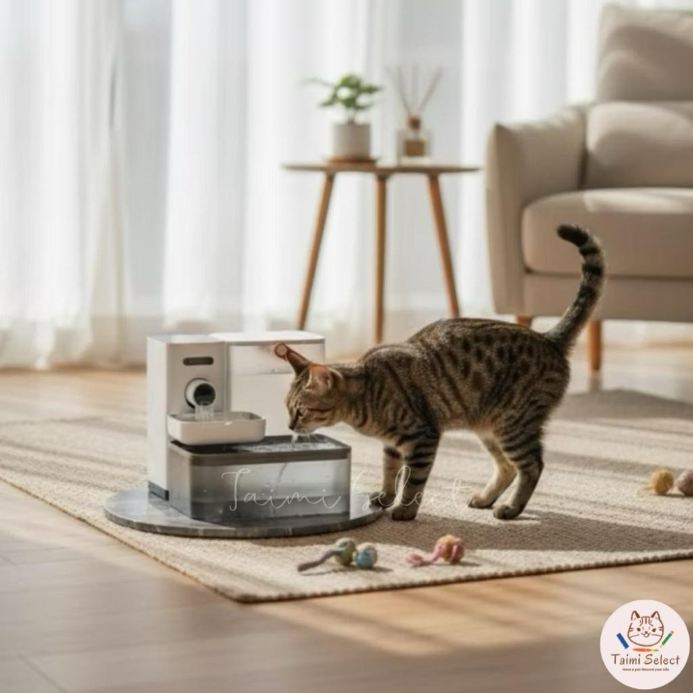 現貨免運✨寵有引力二代寵物飲水機 自動換水不鏽鋼加熱恆溫飲水機 寵物水碗-細節圖3