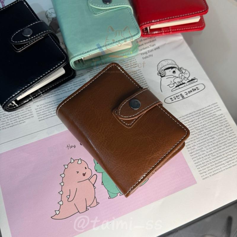 現貨♡皮質活頁手賬本M5 5孔活頁本 質感皮革手帳筆記 旅遊筆記 小紅書 粉色 薄荷巧克力 熱門 手帳 素材 紀錄-細節圖6