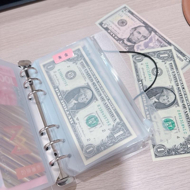 現貨✨活頁夾鏈袋 活頁收納袋 理財收納本 A6磨砂透明拉鏈袋收納本 外幣收納本 外幣收納包 透明資料夾 透明資料袋-細節圖5