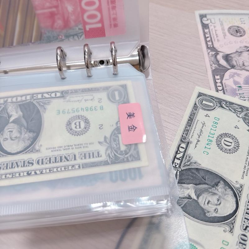 現貨✨活頁夾鏈袋 活頁收納袋 理財收納本 A6磨砂透明拉鏈袋收納本 外幣收納本 外幣收納包 透明資料夾 透明資料袋-細節圖7