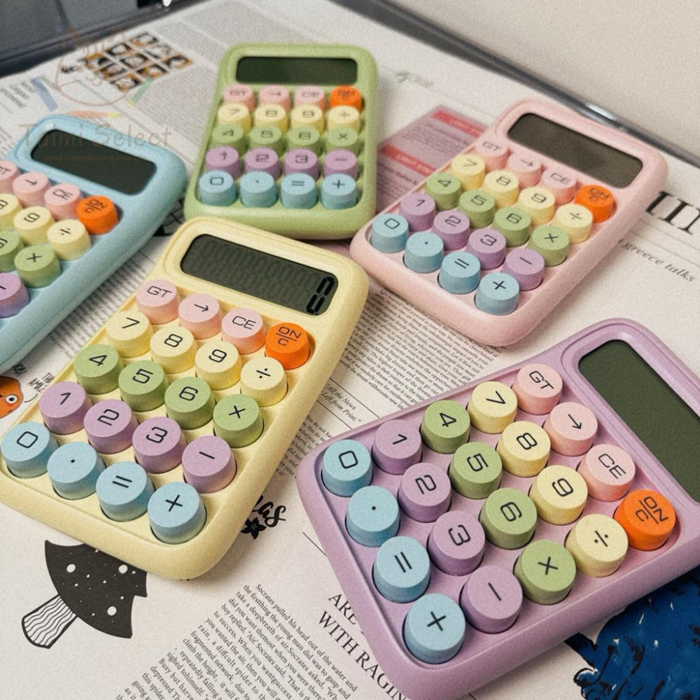 現貨✨多巴胺青軸按鍵計算機 糖果色計算機 彩色舒壓計算機-細節圖3