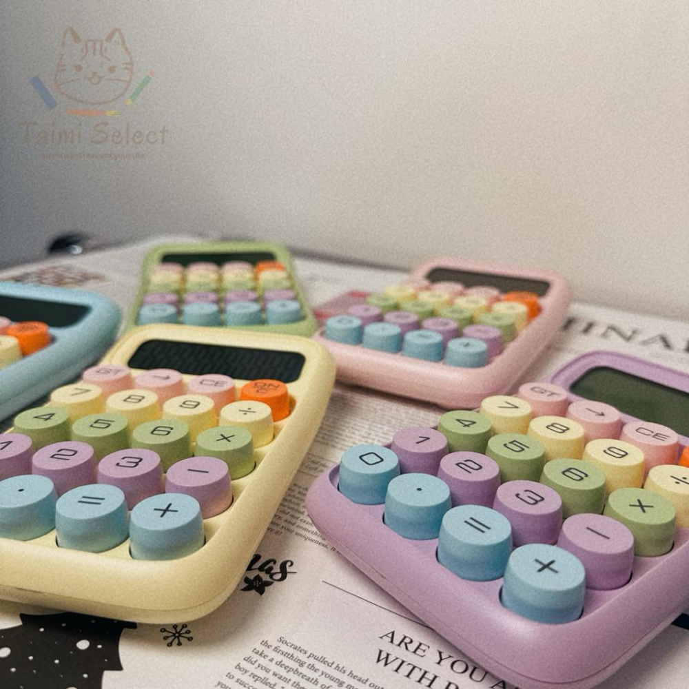 現貨✨多巴胺青軸按鍵計算機 糖果色計算機 彩色舒壓計算機-細節圖4