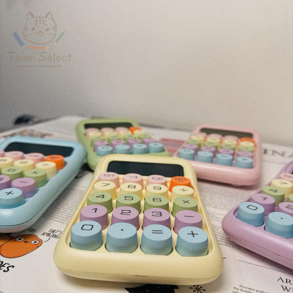 現貨✨多巴胺青軸按鍵計算機 糖果色計算機 彩色舒壓計算機-細節圖5