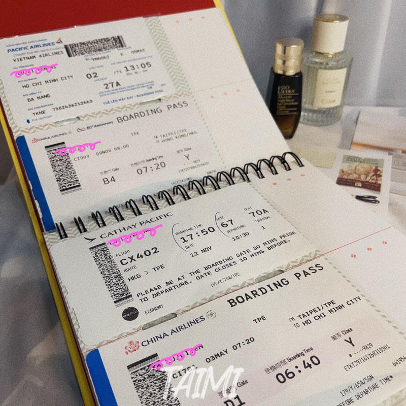 現貨✨韓國票根收納冊 演唱會門票收納機票整理收納 登機證收納收藏 票卷收藏本 票根收納本票根整理 手帳收藏機票收納-細節圖2