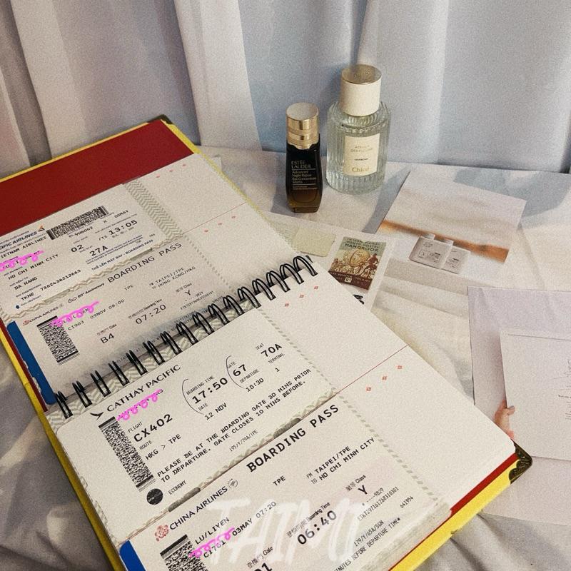 現貨✨韓國票根收納冊 演唱會門票收納機票整理收納 登機證收納收藏 票卷收藏本 票根收納本票根整理 手帳收藏機票收納-細節圖7