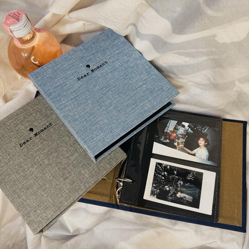 現貨✨活頁拍立得相本 3吋相簿 5吋相本 活頁本 活頁相本 質感布紋 電影票收納 明信片收納 紀念相簿-細節圖2