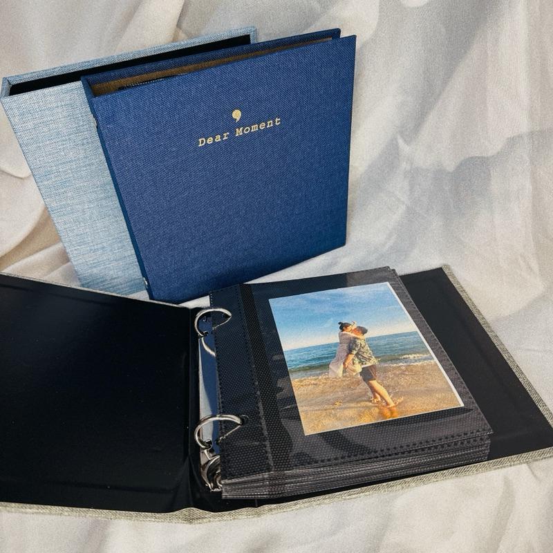 現貨✨活頁拍立得相本 3吋相簿 5吋相本 活頁本 活頁相本 質感布紋 電影票收納 明信片收納 紀念相簿-細節圖3