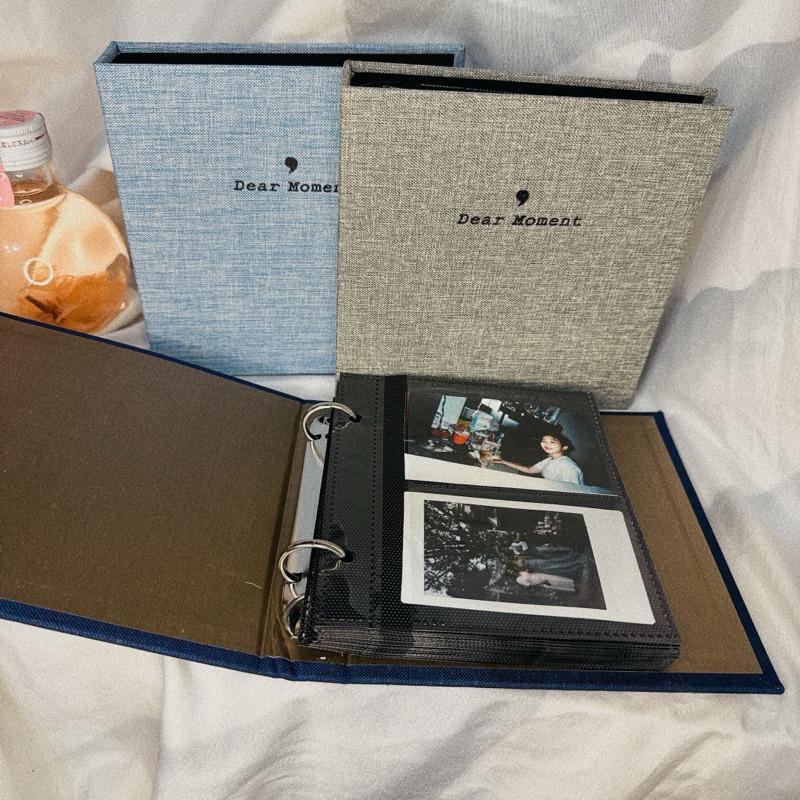現貨✨活頁拍立得相本 3吋相簿 5吋相本 活頁本 活頁相本 質感布紋 電影票收納 明信片收納 紀念相簿-細節圖4