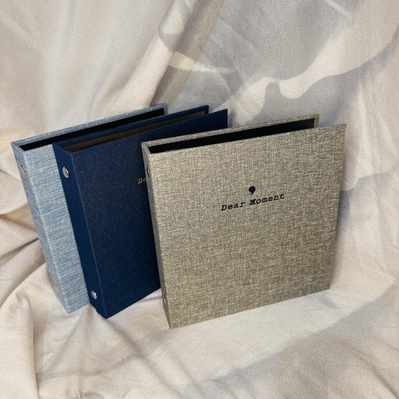 現貨✨活頁拍立得相本 3吋相簿 5吋相本 活頁本 活頁相本 質感布紋 電影票收納 明信片收納 紀念相簿-細節圖6