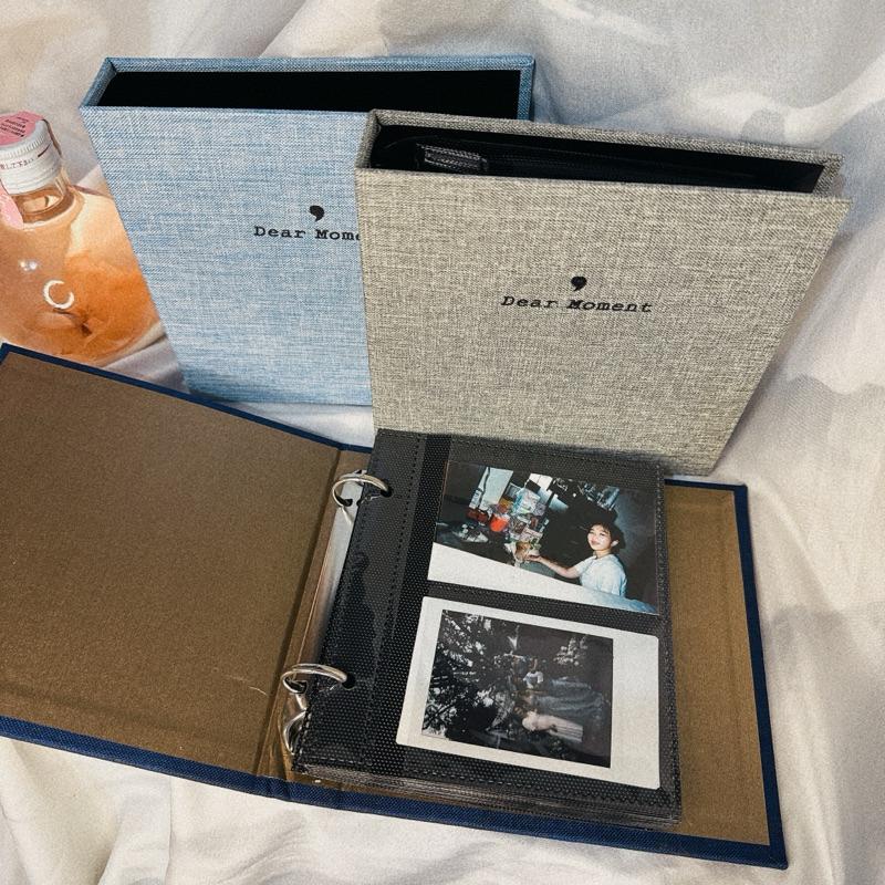 現貨✨活頁拍立得相本 3吋相簿 5吋相本 活頁本 活頁相本 質感布紋 電影票收納 明信片收納 紀念相簿-細節圖7