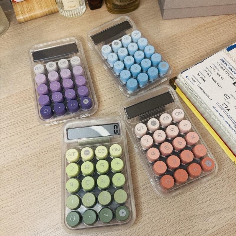 現貨✨韓國超美類機械式透明漸層計算機 類青軸計算機 高顏值計算機 漸層計算機 類機械計算機-細節圖4