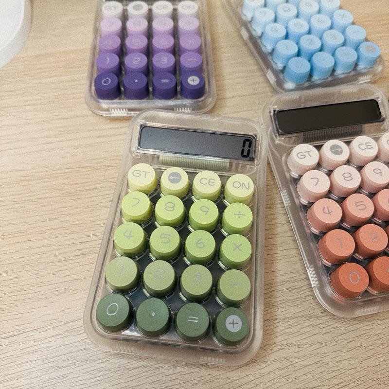 現貨✨韓國超美類機械式透明漸層計算機 類青軸計算機 高顏值計算機 漸層計算機 類機械計算機-細節圖6