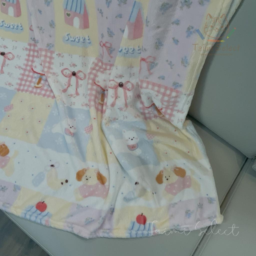 現貨✨超柔軟小狗狗牛奶絨毛毯子 空調毯 冷氣毯 沙發毯 午休毯 午睡毯 萬用毯 毛毯 法蘭絨 萬用毯 寵物毯-細節圖2