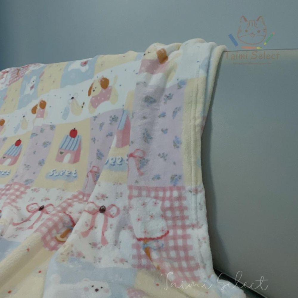 現貨✨超柔軟小狗狗牛奶絨毛毯子 空調毯 冷氣毯 沙發毯 午休毯 午睡毯 萬用毯 毛毯 法蘭絨 萬用毯 寵物毯-細節圖3