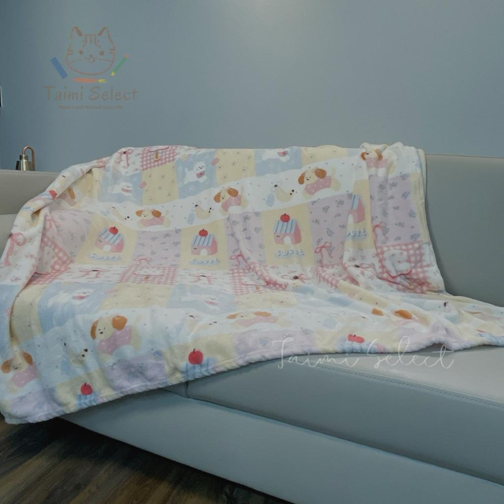 現貨✨超柔軟小狗狗牛奶絨毛毯子 空調毯 冷氣毯 沙發毯 午休毯 午睡毯 萬用毯 毛毯 法蘭絨 萬用毯 寵物毯-細節圖8