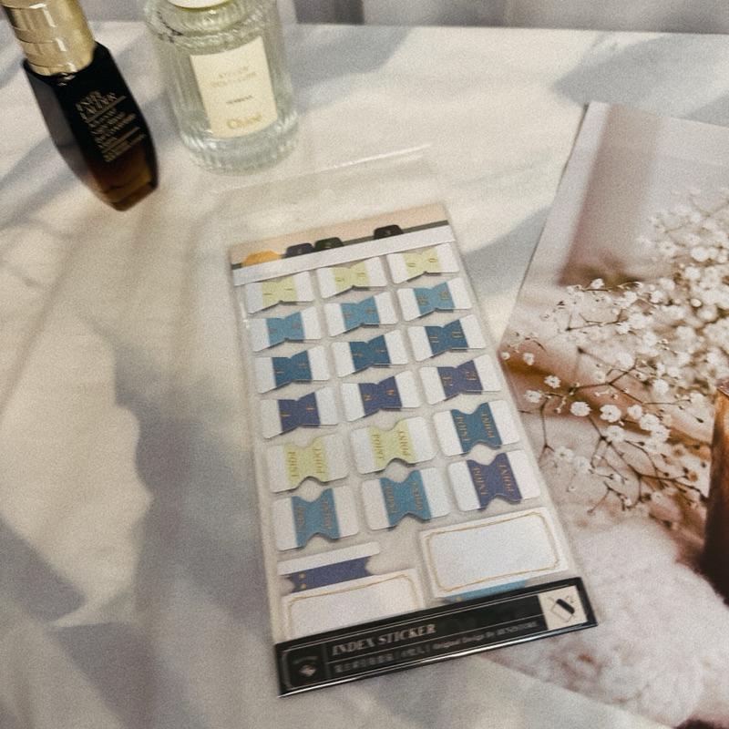 免運🔥復古燙金索引貼 手帳索引貼紙 手帳套裝 創意手帳 筆記本索引貼紙 復古色系索引貼紙-細節圖7