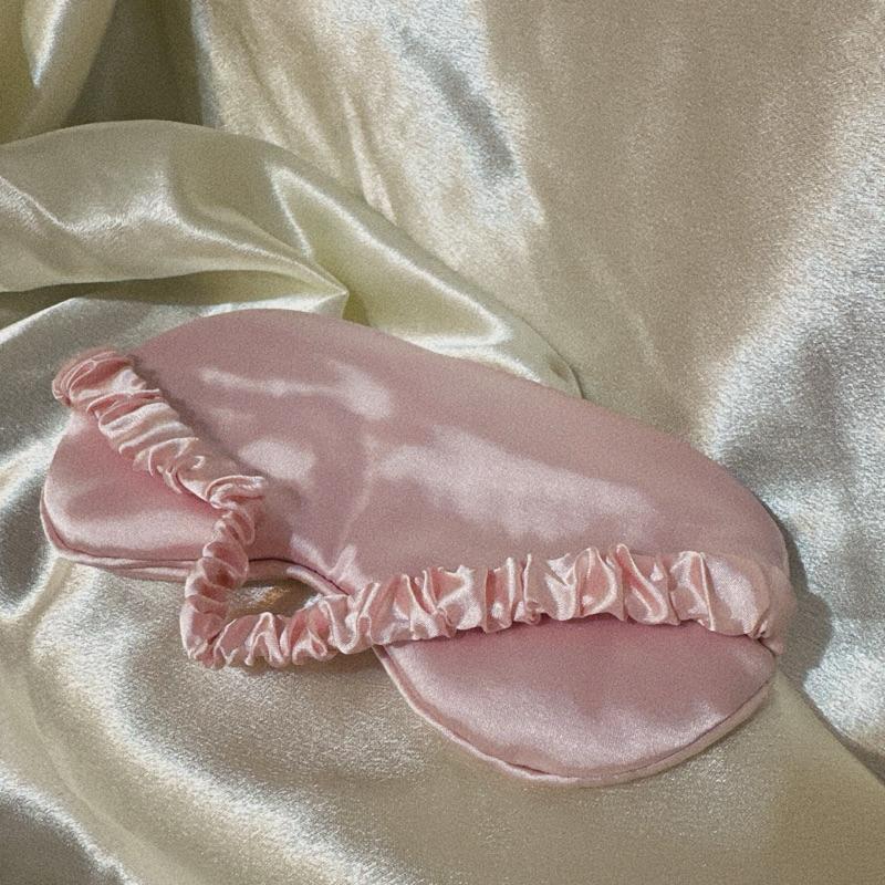 免運✨仿真絲透氣遮光舒眠眼罩 遮光眼罩 舒眠眼罩 透氣眼罩 親膚眼罩-細節圖4