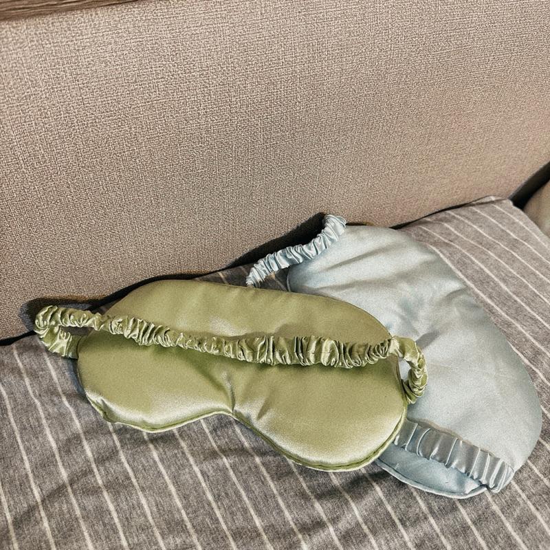 免運✨仿真絲透氣遮光舒眠眼罩 遮光眼罩 舒眠眼罩 透氣眼罩 親膚眼罩-細節圖9