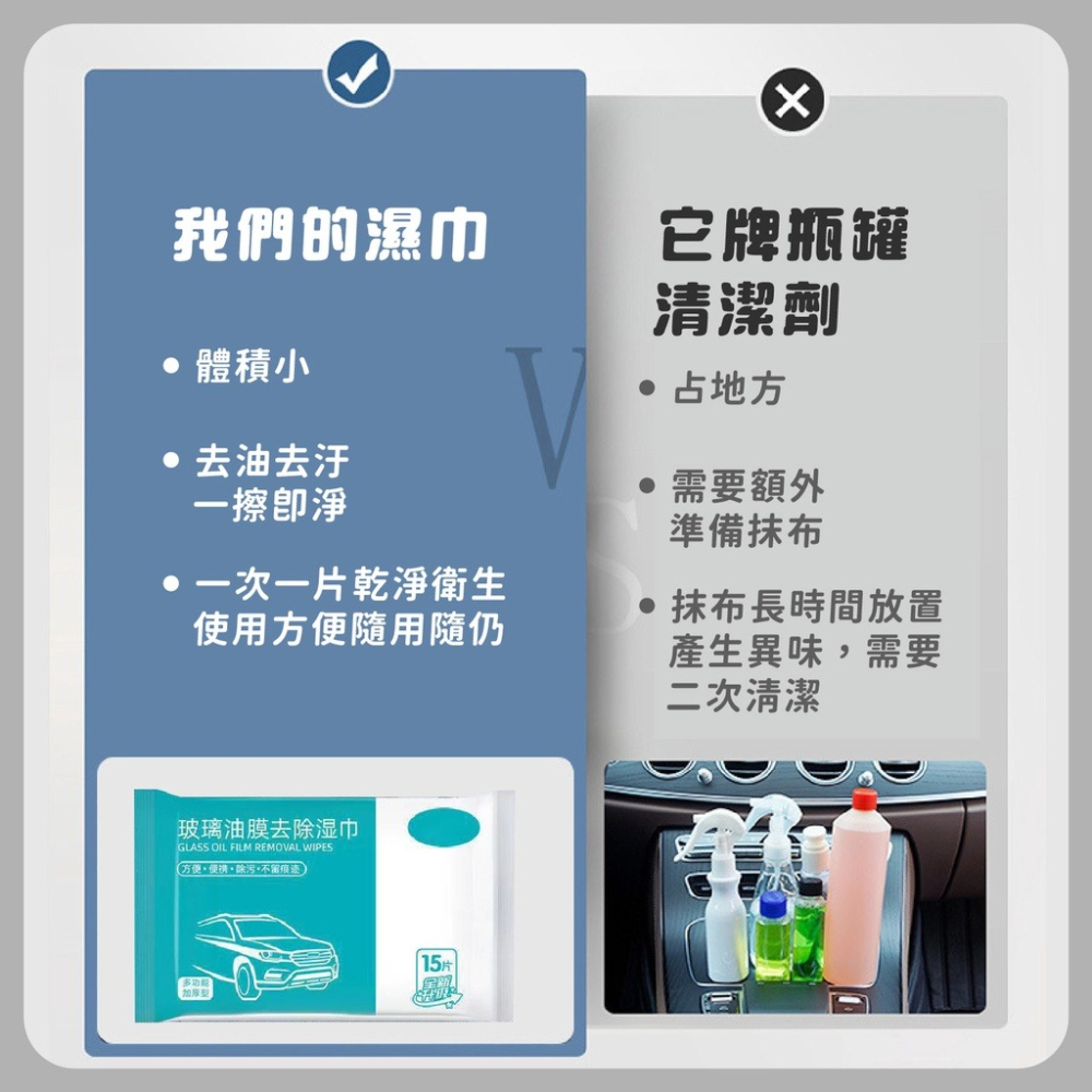 清潔不費力 玻璃油膜去除濕巾 玻璃濕紙巾 去油紙巾 車用濕紙巾 玻璃油膜濕巾 前擋風玻璃去油墨 去油墨 擋風玻璃除油-細節圖7