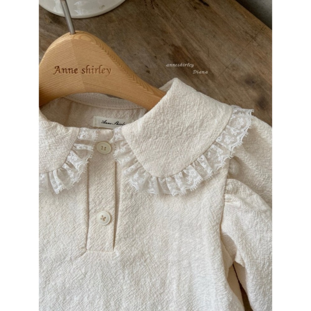 ❄️米白18M現貨❄️Anne Shirley娃娃領襯衫🧸韓國童裝-細節圖5