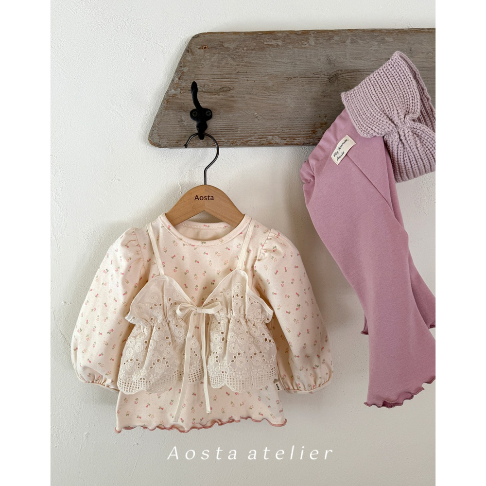 🍂粉色80現貨🍂 AOSTA 基本款小喇叭褲🧸小寶衣櫃-細節圖10