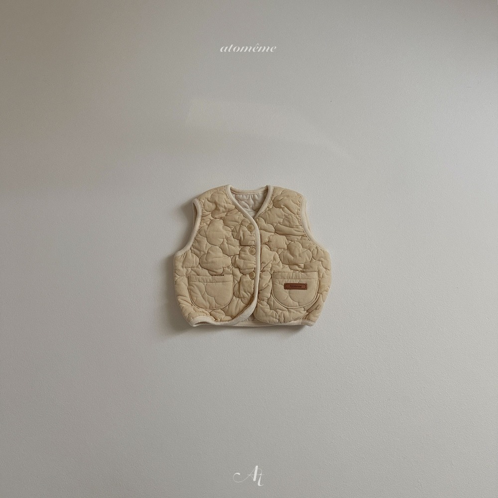 ❄️黃色100現貨❄️Atomeme 暖呼呼雲朵背心外套 🧸韓國童裝-細節圖6