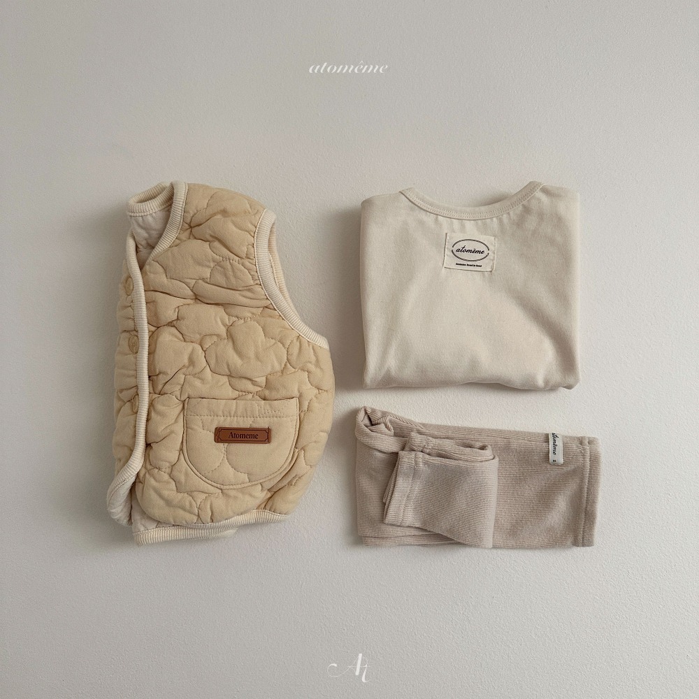 ❄️黃色100現貨❄️Atomeme 暖呼呼雲朵背心外套 🧸韓國童裝-細節圖10