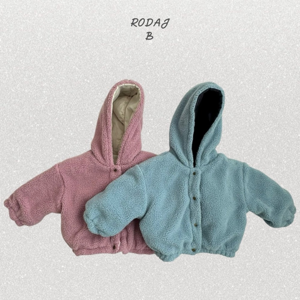 ❄️白90現貨❄️RODAJ baby 兩面穿暖呼呼連帽外套🧸韓國童裝-細節圖4