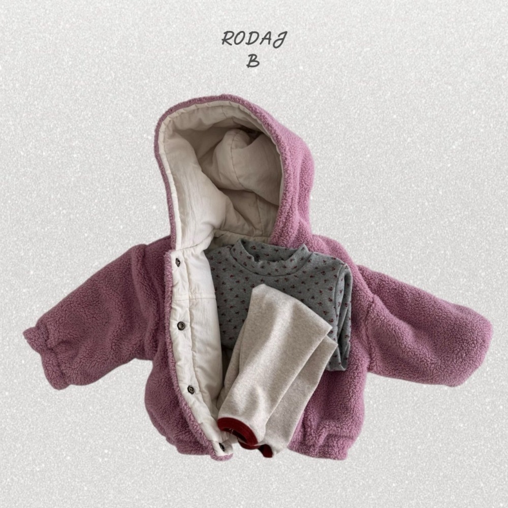 ❄️白90現貨❄️RODAJ baby 兩面穿暖呼呼連帽外套🧸韓國童裝-細節圖8