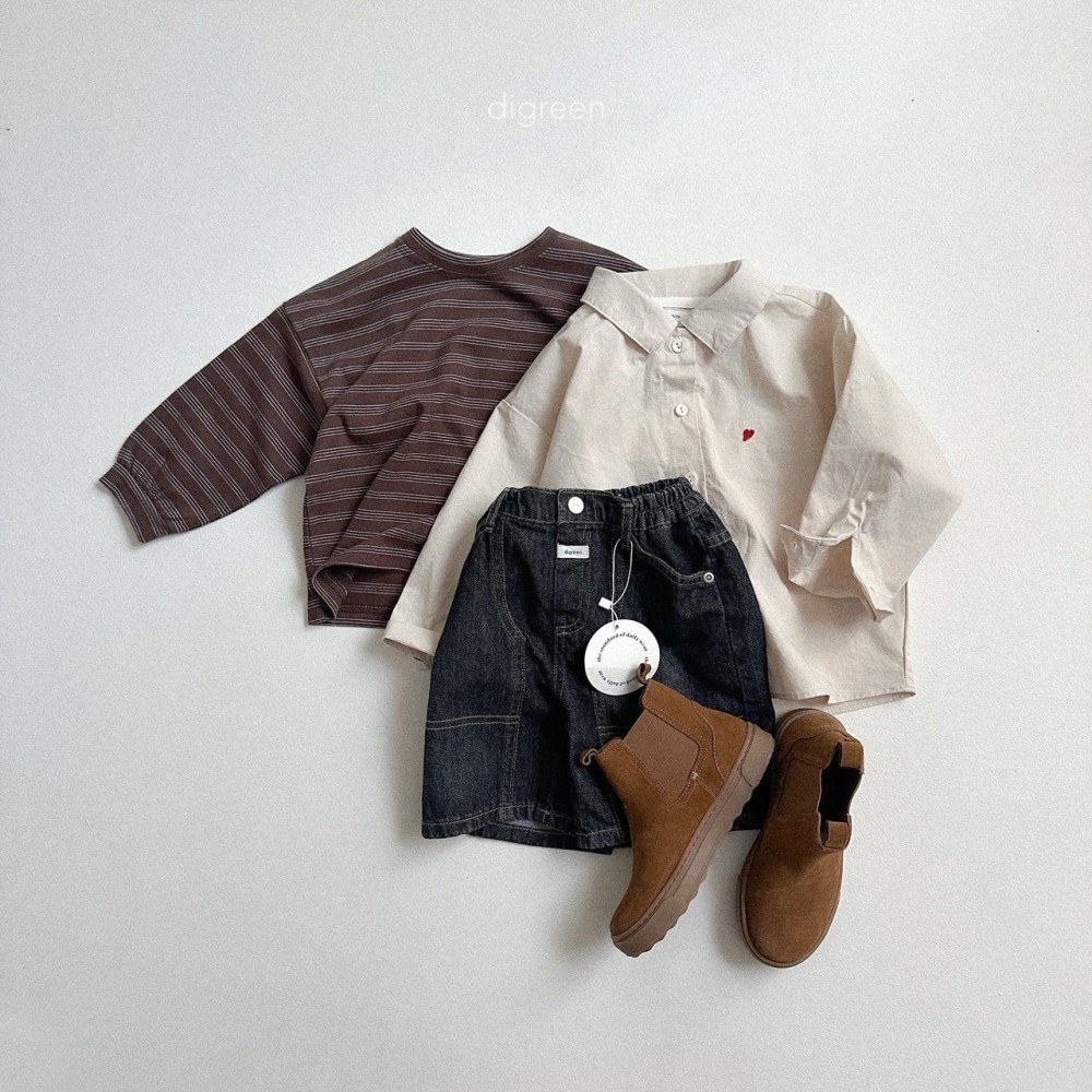 ❄️米白100現貨❄️Digreen kids 小愛心長袖襯衫🧸韓國童裝-細節圖8