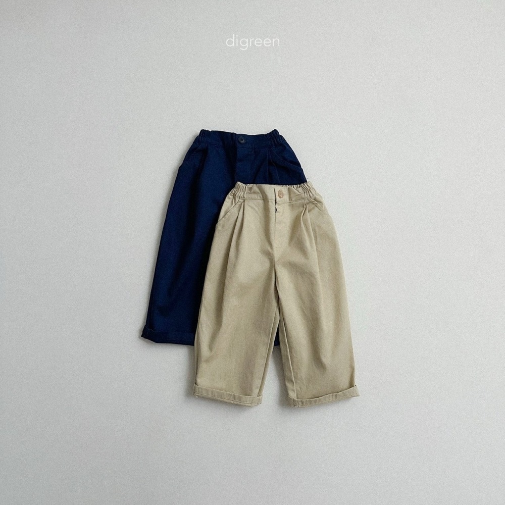 ❄️深藍100現貨❄️Digreen kids 側鬆緊休閒褲🧸韓國童裝-細節圖2