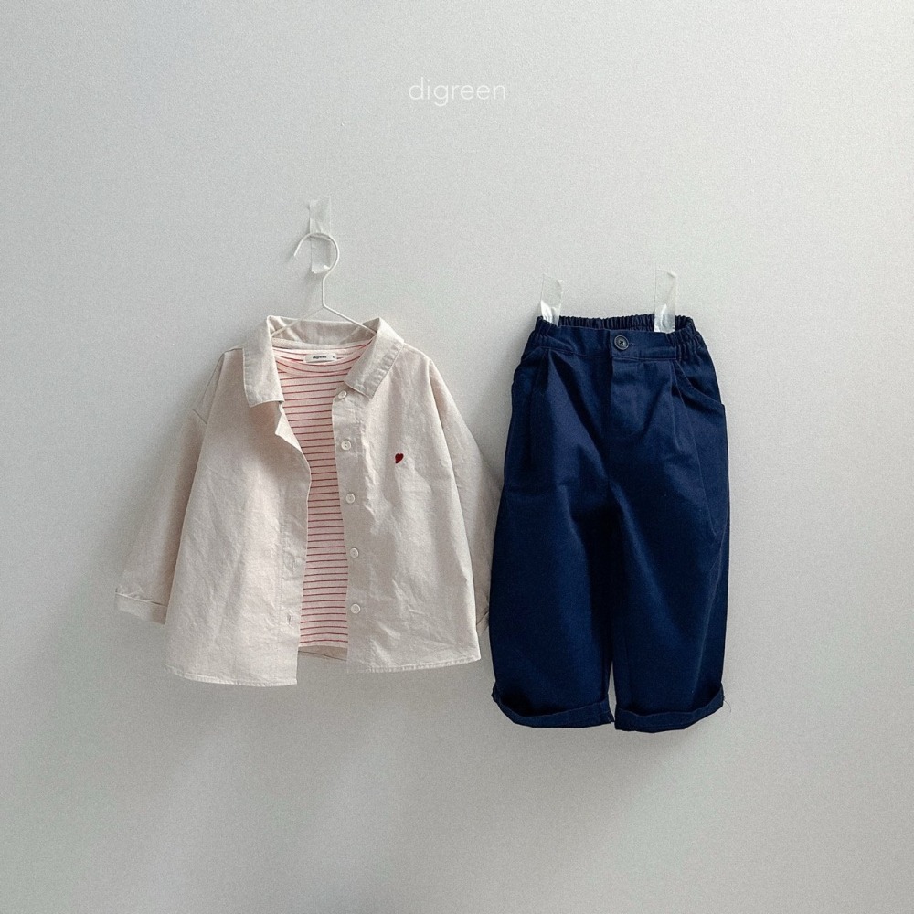 ❄️深藍100現貨❄️Digreen kids 側鬆緊休閒褲🧸韓國童裝-細節圖5